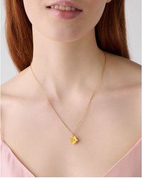 Kate Spade - Golden Bloom Flower Pendant - Lyst