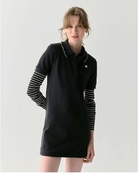 Kate Spade - Ruffle Logo Polo Dress - Lyst