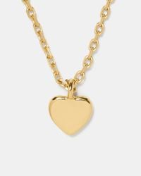 Kate Spade - You'Re A Gem Metal Mini Heart Pendant - Lyst