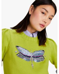 Kate Spade - Dragonfly Embellished Pullover - Lyst