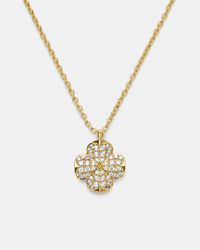Kate Spade - Flower Pave Mini Pendant - Lyst