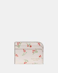 Kate Spade - Devin Vibrant Buds Card Holder - Lyst
