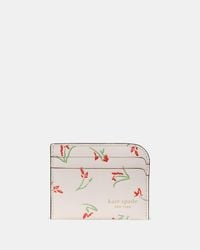 Kate Spade - Devin Vibrant Buds Card Holder - Lyst