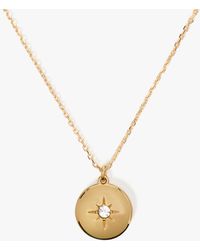 Kate Spade - Kate Spade The Color Spark Collection Clear Inspire Medallion Necklace - Lyst