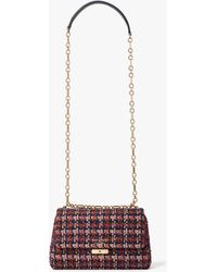 carlyle raffia tweed medium shoulder bag