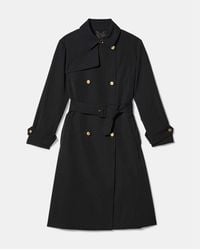 Kate Spade - Trenchcoat Mit Goldfarbenen Knöpfen - Lyst