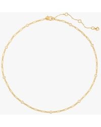 Kate Spade - One In A Million Chain & Crystal Necklace - Lyst