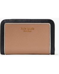 Kate Spade - Morgan Colorblocked Compact Wallet - Lyst