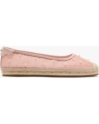 Kate Spade - Pearl Fishnet Espadrille Ballet Flats - Lyst