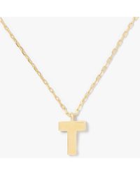 Kate Spade - Kate Spade Fine Love Letter T Initial Pendant - Lyst