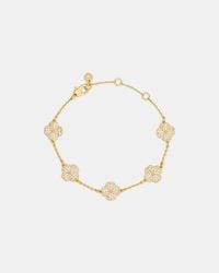 Kate Spade - Spade Flower Pave Scatter Bracelet - Lyst