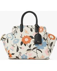 kate spade black taffie medium satchel