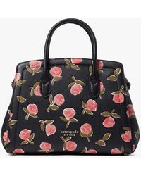 kate spade black taffie medium satchel