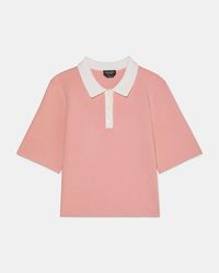 Kate Spade - Cropped Polo Sweater - Lyst