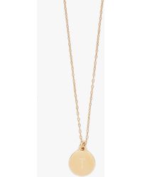 Kate Spade - Initial T Mini Pendant - Lyst