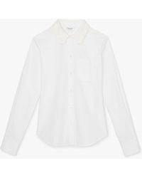 Kate Spade - Daisy Lace Collar Button Up Shirt - Lyst