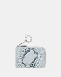 Kate Spade - Snake Embossed Mini Zip Card Case - Lyst