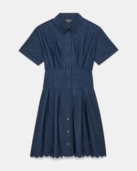 Kate Spade - Kate Spade Broderie Anglaise Mini Shirtdress - Lyst