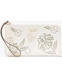 Kate Spade - Lucy Perforierte Handgelenktasche Mit L-Reißverschluss - Lyst