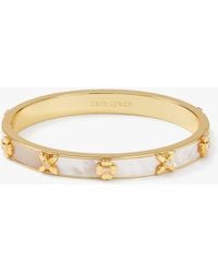 Kate Spade - Heritage Bloom Hinged Bangle - Lyst