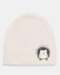 Kate Spade - Hedgehog Patch Brushy Beanie - Lyst