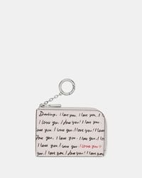 Kate Spade - Embossed Leather Mini Zip Card Case - Lyst