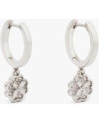 Kate Spade - Heritage Bloom Huggie Drop Earrings - Lyst