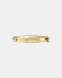 Kate Spade - Kate Spade Spade Flower Hinged Bangle Bracelet - Lyst