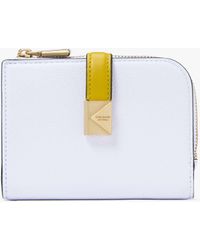 Kate Spade - Deco Colorblocked Small Compact Wallet - Lyst