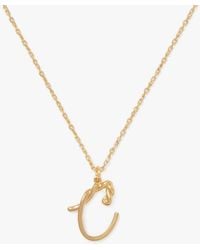 Kate Spade - Initial Script C Pendant - Lyst