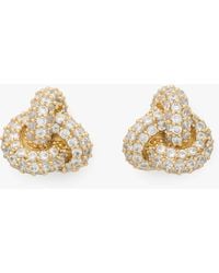 Kate Spade - Double Knot Pave Studs - Lyst