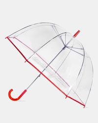 Kate Spade - Drier Than My Humor Clear Umbrella - Lyst