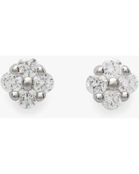 Kate Spade - Fine Time To Shine Diamond Flower Studs - Lyst
