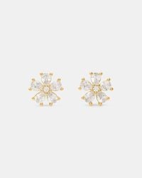 Kate Spade - Kate Spade You'Re A Gem Flower Studs - Lyst