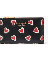 Kate Spade - Morgan Stencil Hearts Klapp-Portemonnaie - Lyst