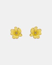Kate Spade - Golden Bloom Flower Studs - Lyst