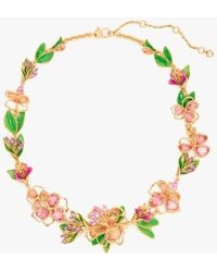 Kate Spade - Paradise Floral Statement Necklace - Lyst