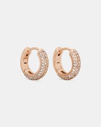 Kate Spade - Brilliant Statements Pavé Mini Huggies - Lyst