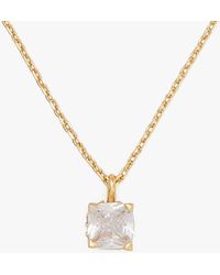 Kate Spade - Little Luxuries 6mm Square Pendant - Lyst