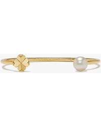Kate Spade - Kate Spade Spade Flower Pearl Cuff - Lyst