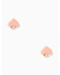 Kate Spade - Everyday Spade Ohrstecker aus Emaille - Lyst