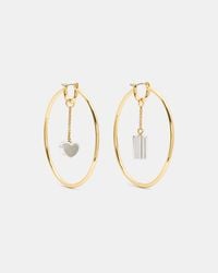 Kate Spade - Geo Pop Round Hoops - Lyst