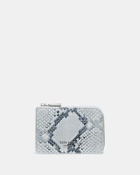 Kate Spade - Snake Embossed Mini Zip Card Case - Lyst