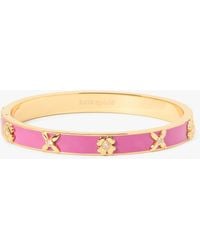 Kate Spade - Heritage Bloom Armreif Mit Scharnierverschluss - Lyst