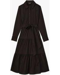 Kate Spade - Pintuck Tiered Shirt Dress - Lyst