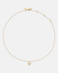 Kate Spade - Flower Pave Mini Pendant - Lyst