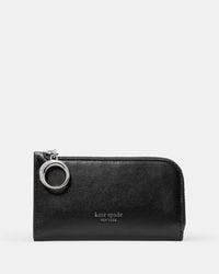 Kate Spade - Halo Fine Grain Leather Small Slim Bifold Wallet Wallet Handbags - Lyst
