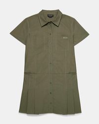 Kate Spade - Kate Spade Pleated Utility Shirtdress - Lyst