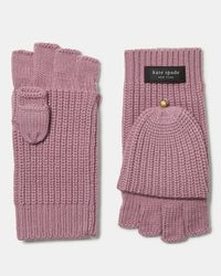Kate Spade - Sam Label Pop Top Mitten - Lyst