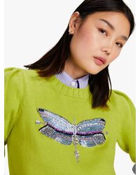 Kate Spade - Dragonfly Embellished Sweater - Lyst